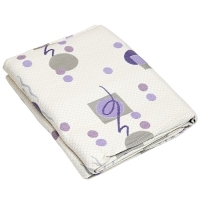 Покрывало жаккардовое "Романтика Конфетти", цвет: сиреневый, 220х235 артикул 6771a.