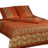 Постельное белье "Брахма" (1,5 спальный КПБ, сатин, наволочки 70х70) артикул 6787a.