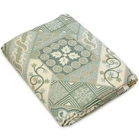 Покрывало жаккардовое "Романтика Зеленый квадрат", 220х235 артикул 6793a.