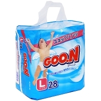 Подгузники-трусики "Goo N", 9-14 кг, 28 шт артикул 6891a.