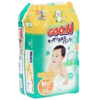 Трусики-подгузники "Goo N", 7-12 кг, 58 шт артикул 6893a.