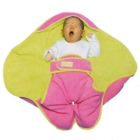 Конверт-одеяло "Babynomade", длина: 85 см, цвет: серый, розовый 082053 артикул 6906a.